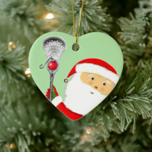 Lacrosse Christmas Collectable Ceramic Ornament
