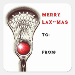 Lacrosse Christmas gift tags