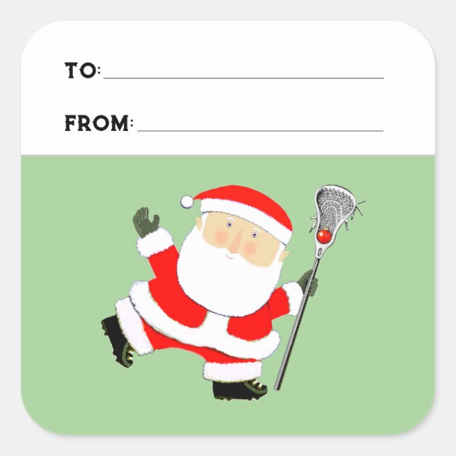 Lacrosse Christmas Gift Tags (Front)