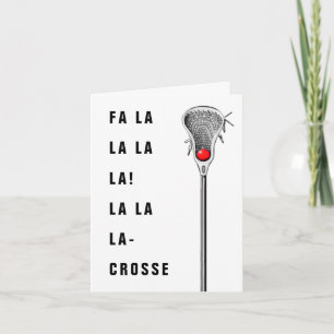 Lacrosse Christmas Holiday Cards