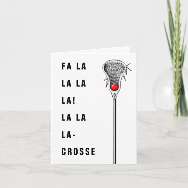 Lacrosse Christmas Holiday Cards (Front)