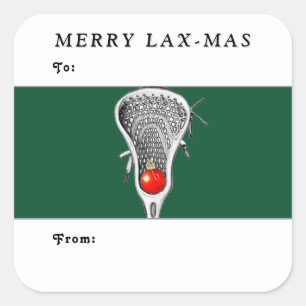 Lacrosse Christmas Holiday Gift Tags