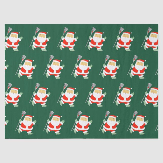 Lacrosse Christmas Holiday Tissue Paper (Front)
