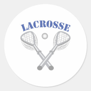 Lacrosse Classic Round Sticker