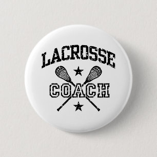Lacrosse Coach 2 Inch Round Button