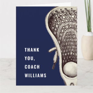 Lacrosse Coach Carte de remerciements