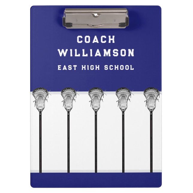 Lacrosse Coach Clipboard (Front)