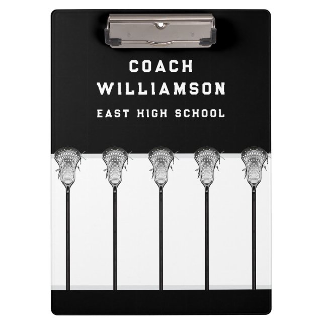 Lacrosse Coach Clipboard (Front)