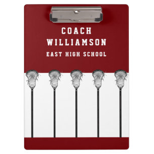 Lacrosse Coach Clipboard