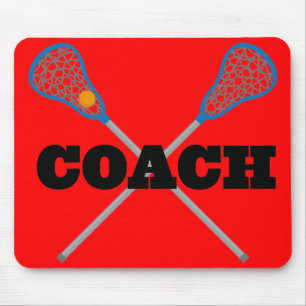 Lacrosse Coach Gift Idea Mouse Pad