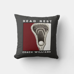 lacrosse coach gift throw pillow