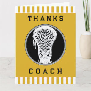 Lacrosse Coach Thank You Card