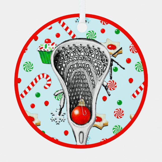 Lacrosse Collectable 2025 Metal Ornament (Front)