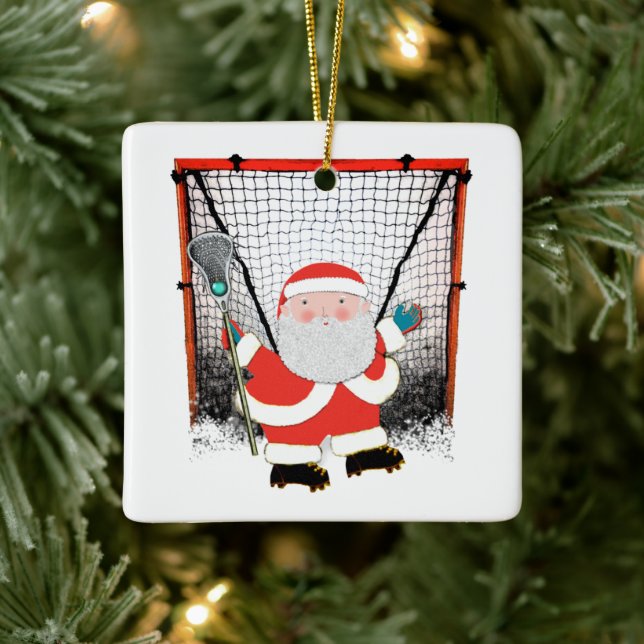Lacrosse Collectable Ceramic Ornament (Tree)