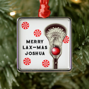 Lacrosse Collectable Metal Ornament