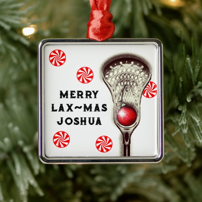 Lacrosse Collectable Metal Ornament (Tree)