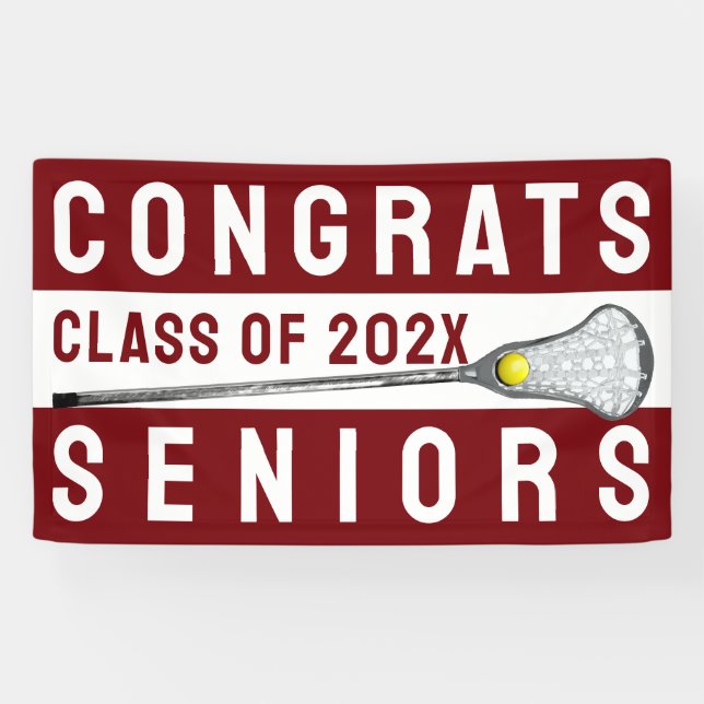 Lacrosse Congrats 2025 Banner (Horizontal)