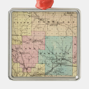 Lacrosse County, Wisconsin Metal Ornament