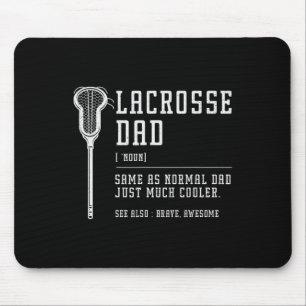 Lacrosse Dad Daddy Quote Definition Men Vintage  Mouse Pad