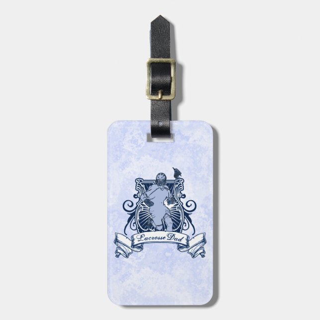 Lacrosse Dad Luggage Tag (Front Vertical)