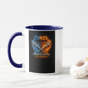 Lacrosse Dad Shield Mug – Charged for the Game Dri