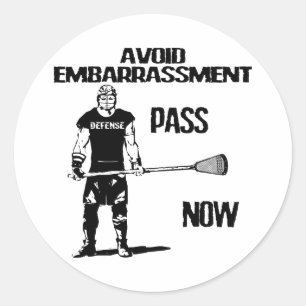 Lacrosse Defence Pass Sticker