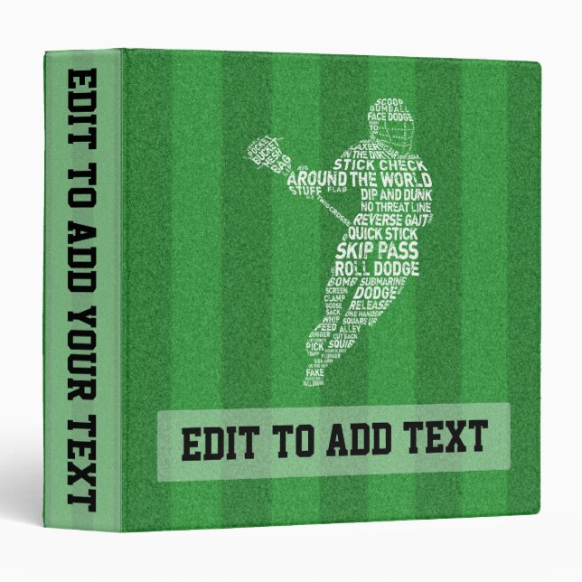 Lacrosse Design Customizable Vinyl Album Binder (Front/Spine)