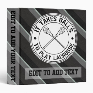 Lacrosse Design Trading Card Album Classeur