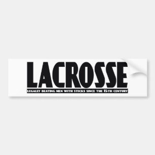 Lacrosse Designs BeatingMen Bumper Sticker