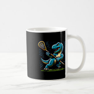 Lacrosse Dinosaur Trendy Sports Retro Funny For At Coffee Mug