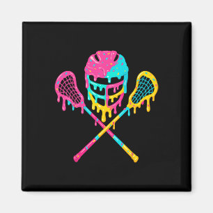 Lacrosse Drip Lax Helmet Ice Cream Sticks  Magnet