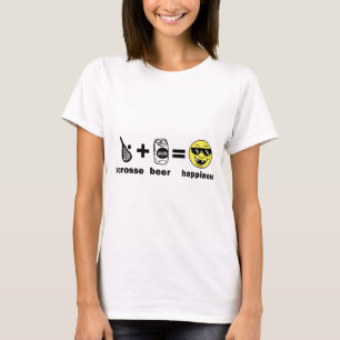 Lacrosse drôle de T-shirt + Bière = bonheur
