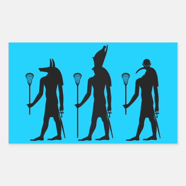 Lacrosse Egyptian Gods Sticker (Front)