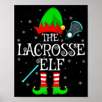 Lacrosse Elf Christmas Family Elf Squad Srts Playe