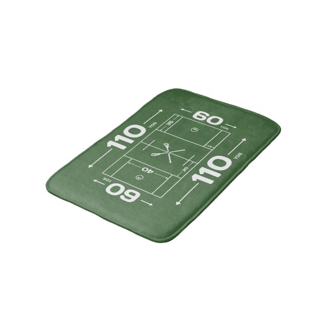 Lacrosse Field Bathroom Mat (Angled)