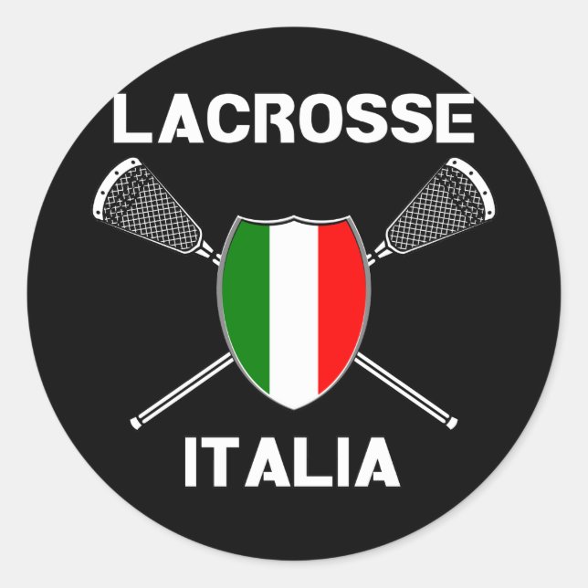 Lacrosse Flag Italia Sticker (Front)