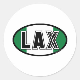 Lacrosse Flag Nigeria Sticker