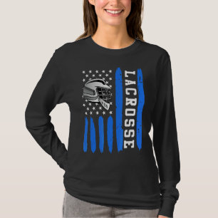Lacrosse Flag Us Lacrosse Player 1 T-Shirt