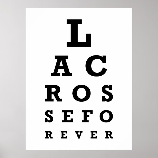 Lacrosse Forever Print - Large (Front)