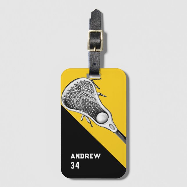 Lacrosse Gear Bag Luggage Tag (Front Vertical)