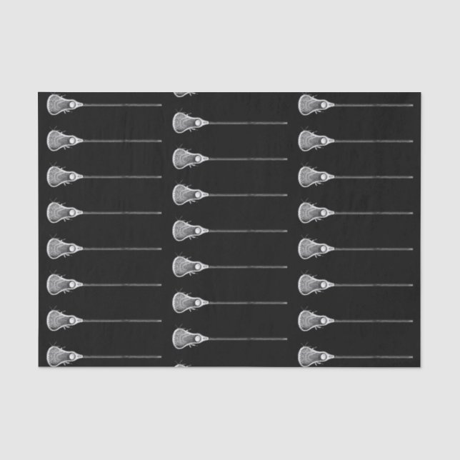 Lacrosse Gift Black Tissue Paper (Front)