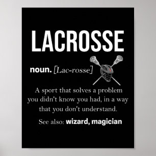 Lacrosse Gifts For Boys Lax Lacrosse Player Stick  Poster