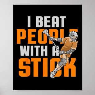 Lacrosse Gifts For Boys Lax Lacrosse Player Stick Poster