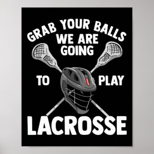 Lacrosse Gifts For Boys Lax Lacrosse Player Stick  Poster