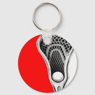 Lacrosse Gifts Red Team Keychain