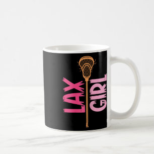 Lacrosse Girl Stick Lax Girl Player Goalie Women Coffee Mug
