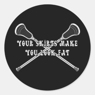 Lacrosse Girls Fat Sticker