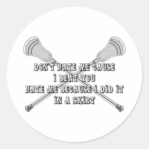Lacrosse Girls Hate Sticker