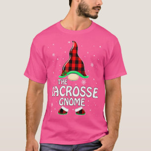 Lacrosse Gnome Buffalo Plaid Matching Family Chris T-Shirt