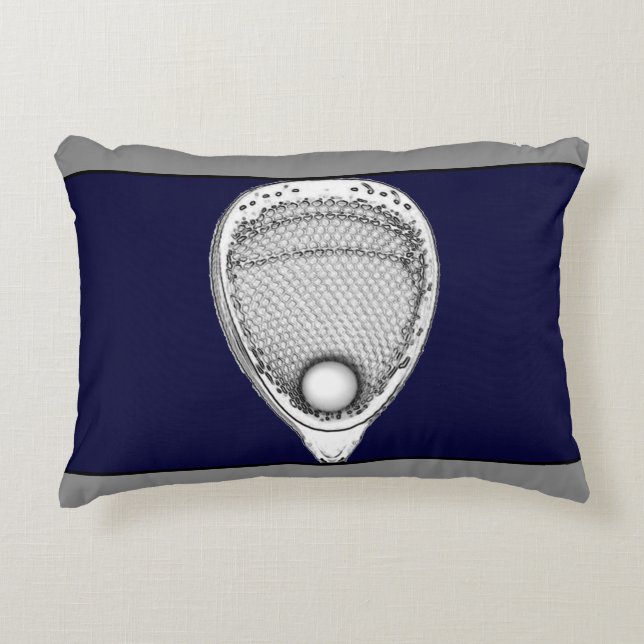 Lacrosse Goalie Accent Pillow (Front)